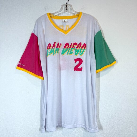 San Diego Padres Shirt Jersey Size 2XL Adult SGA Xander Bogaerts City Connect - Picture 8 of 8